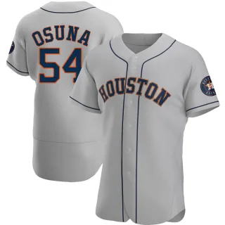 Men's Authentic Gray Roberto Osuna Houston Astros Road Jersey