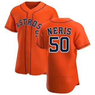 Men's Authentic Orange Hector Neris Houston Astros Alternate Jersey
