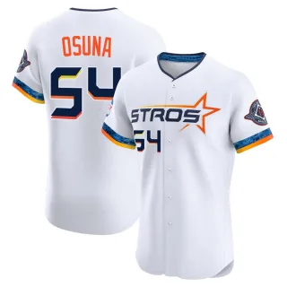 Men's Elite White Roberto Osuna Houston Astros 2025 City Connect Jersey