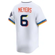 Men's Limited White Jake Meyers Houston Astros 2025 City Connect Jersey