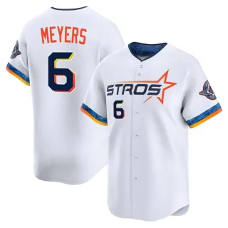 Men's Limited White Jake Meyers Houston Astros 2025 City Connect Jersey