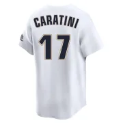 Men's Limited White Victor Caratini Houston Astros Throwback Cooperstown Collection Jersey
