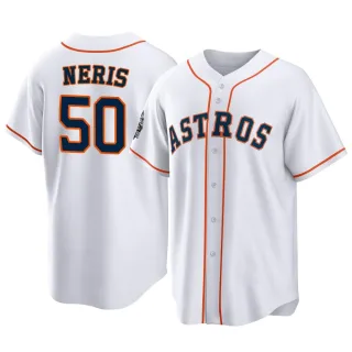 Men's Replica White Hector Neris Houston Astros 2022 World Series Home Jersey