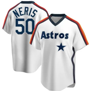 Men's Replica White Hector Neris Houston Astros Home Cooperstown Collection Team Jersey
