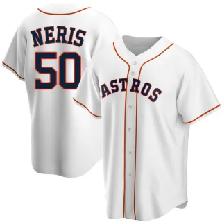 Men's Replica White Hector Neris Houston Astros Home Jersey