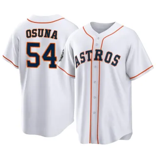 Men's Replica White Roberto Osuna Houston Astros 2022 World Series Home Jersey