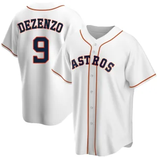 Men's Replica White Zach Dezenzo Houston Astros Home Jersey