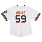 Toddler Limited White Framber Valdez Houston Astros 2025 City Connect Jersey