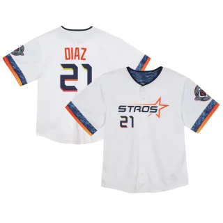 Toddler Limited White Yainer Diaz Houston Astros 2025 City Connect Jersey