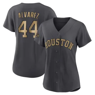 Women's Authentic Charcoal Yordan Alvarez Houston Astros 2022 All-Star Game Jersey