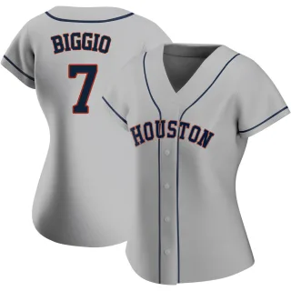 Women's Authentic Gray Craig Biggio Houston Astros Road 2020 Jersey
