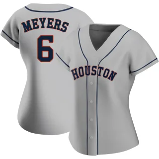 Women's Authentic Gray Jake Meyers Houston Astros Road 2020 Jersey