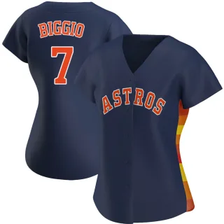 Women's Authentic Navy Craig Biggio Houston Astros Alternate Jersey