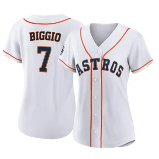 Women's Authentic White Craig Biggio Houston Astros 2022 World Series Home Jersey