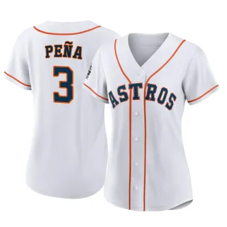 Women's Authentic White Jeremy Pena Houston Astros 2022 World Series Home Jersey