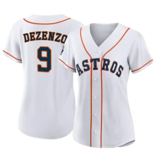 Women's Authentic White Zach Dezenzo Houston Astros 2022 World Series Home Jersey