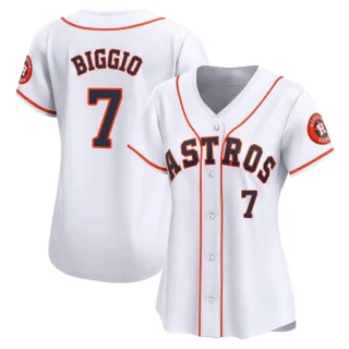 Women's Limited White Craig Biggio Houston Astros Home Jersey