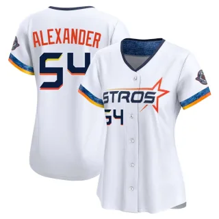 Women's Limited White Jason Alexander Houston Astros 2025 City Connect Jersey
