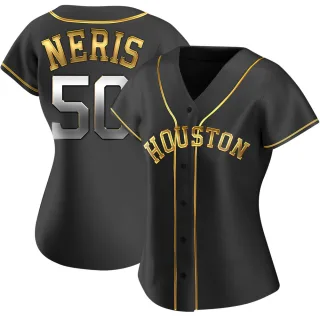 Women's Replica Black Golden Hector Neris Houston Astros Alternate Jersey