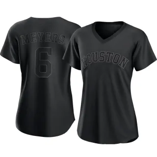 Women's Replica Black Jake Meyers Houston Astros Pitch Fashion Jersey
