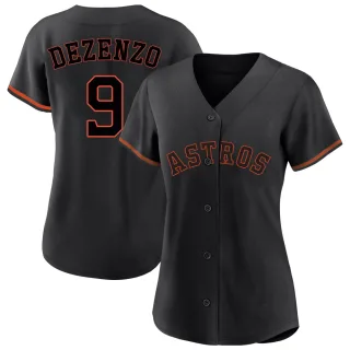 Women's Replica Black Zach Dezenzo Houston Astros Fashion Jersey