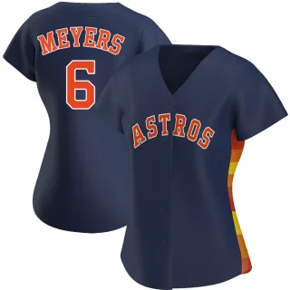 Women's Replica Navy Jake Meyers Houston Astros Alternate Jersey