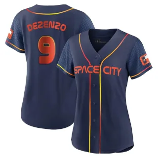 Women's Replica Navy Zach Dezenzo Houston Astros 2022 City Connect Jersey