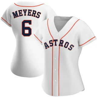 Women's Replica White Jake Meyers Houston Astros Home Jersey