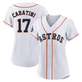 Women's Replica White Victor Caratini Houston Astros 2022 World Series Champions Home Jersey