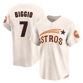 Youth Limited Cream Craig Biggio Houston Astros Throwback Cooperstown Collection Jersey