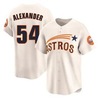 Youth Limited Cream Jason Alexander Houston Astros Throwback Cooperstown Collection Jersey