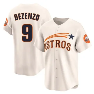 Youth Limited Cream Zach Dezenzo Houston Astros Throwback Cooperstown Collection Jersey