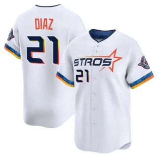 Youth Limited White Yainer Diaz Houston Astros 2025 City Connect Jersey
