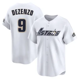Youth Limited White Zach Dezenzo Houston Astros Throwback Cooperstown Collection Jersey