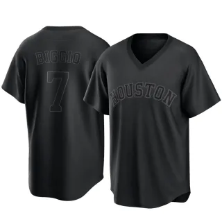 Youth Replica Black Craig Biggio Houston Astros Pitch Fashion Jersey
