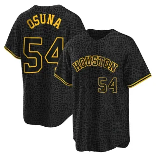 Youth Replica Black Roberto Osuna Houston Astros Snake Skin City Jersey