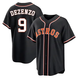 Youth Replica Black Zach Dezenzo Houston Astros Fashion Out Jersey