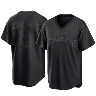 Youth Replica Black Zach Dezenzo Houston Astros Pitch Fashion Jersey