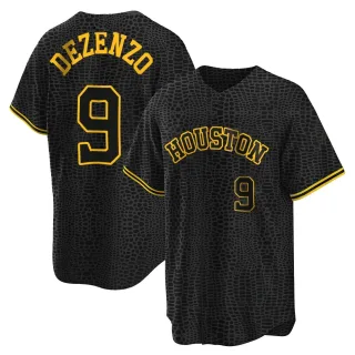 Youth Replica Black Zach Dezenzo Houston Astros Snake Skin City Jersey