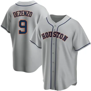 Youth Replica Gray Zach Dezenzo Houston Astros Road Jersey