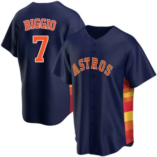 Youth Replica Navy Craig Biggio Houston Astros Alternate Jersey