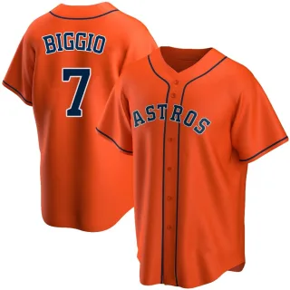 Youth Replica Orange Craig Biggio Houston Astros Alternate Jersey