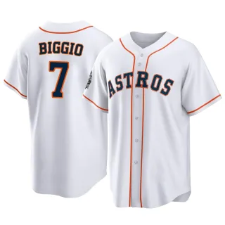 Youth Replica White Craig Biggio Houston Astros 2022 World Series Home Jersey