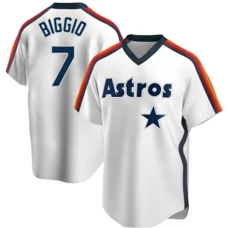 Youth Replica White Craig Biggio Houston Astros Home Cooperstown Collection Team Jersey