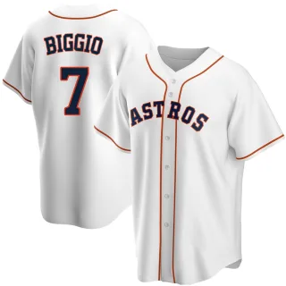 Youth Replica White Craig Biggio Houston Astros Home Jersey