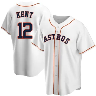 Youth Replica White Jeff Kent Houston Astros Home Jersey
