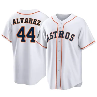 Youth Replica White Yordan Alvarez Houston Astros 2022 World Series Home Jersey